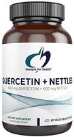 Designs for Health Quercetin + Nettles Capsules - 600mg Flavonoids, High in Natural Vitamin C (90 Capsules)