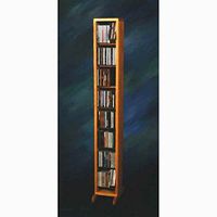 Dowel CD Storage Tower (Honey Oak)