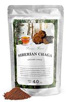 Premium Wild Chaga Mushrooms, Raw Organic Chaga Powder, 100% Natural Wild Harvested Chaga Mushroom in Siberian Forests, Healthy Immune System Supporter - Antioxidant Tea Supplement - (4.0 oz)
