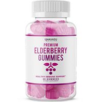 Havasu Nutrition Elderberry Gummies 100mg - Supports Immune System Health - Made with Plant-Based Pectin - NO Gelatin, NO Fructose Corn Syrup, Gluten Free - Natural Ingredients, 60 Gummies