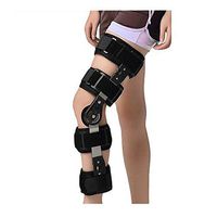HWZ Adjustable Knee Joint Support Brace Meniscus Ligament postoperative Protective Gear Knee Fracture Knee Protector (Black Reinforcement)