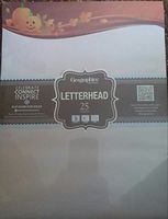 Geographics Pumpkins & Leaves Letterhead, 8.5 x 11 Inches, Design, 25-Sheet Pack (48406)