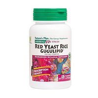 NaturesPlus Red Yeast Rice Gugulipid Complex - 450 mg, 60 Vegan Capsules - Prescription Quality Herbal Supplement, Cholesterol Support - Vegetarian, Gluten-Free - 60 Servings