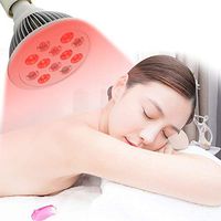 YLTTZ 36W Far Infrared Heat Lamp, Led Light Red 660Nm and Near Infrared 850Nm Led Light Therapy Bulbs for Skin and Pain Relief Enhancing Blood Flow, for Family Beauty Salon Health Centre