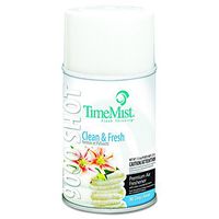 TimeMist 1042637 9000 Shot Metered Air Fresheners, Clean N' Fresh, 7.5 oz Aerosol (Case of 4)