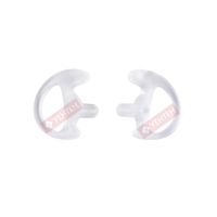 YEHTEH Earmold Replacement Flexible Silicone Earplug, Open Ear Insert for Two Way Radio Acoustic Tube Earpiece. (White, Small,1 Pair)