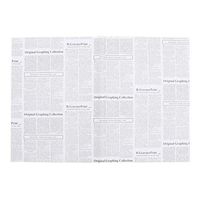 Happyyami 40 Sheets Vintage Newspaper Kraft Paper Gift Wrapping Paper Bouquet Flowers Packing Paper (White Paper Black Letters)