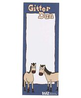 Gitter Dun Magnetic Animal Print Notepad by LazyOne | 50 Easy Tear Off Sheets Of Paper (ONE SIZE)