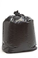 55 Gallon black garbage bag,great stretch! individually folded! 50/cs