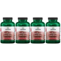 Swanson Sunflower Lecithin Non-GMO 1,200 mg 90 Sgels 4 Pack