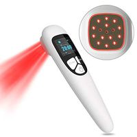 Cold Laser Red Light Therapy Device with Display, Pain Relief, Handhold, Low Level Infrared Light for Knee, Shoulder, Back, Joint and Muscle Pain Reliever, Safe for Pet, 4 Power/4 Timer