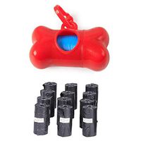 KayMayn 180-Count Dog Waste Bags, Biodegradable Dog-Waste Bag with Dispenser and Lead Clip Pet Poop Bags,Eco Friendly, Bulk Buy,15 Bags/Roll