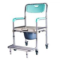SYTH Bedside Commode Potty Chair, Folding Aluminum Portable Toilet Seat,Shower Bath Chair,Homecare Toilet Medical Use