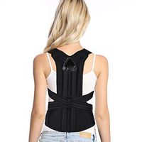Back Brace Posture Corrector Pain Relief for Lumbar & Back Support Shoulder and Clavicle Lower Upper Back, Adjustable and Breathable Back Brace Improves Posture and Provides Back Support, Men Women S