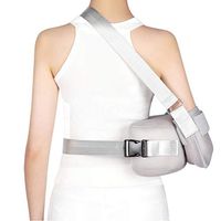 ROY Adjustable Shoulder Abduction Sling Rotator Cuff Immobilizer Support Brace with Pillow & Ball, Universal