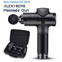 ALEXTREME Massage Gun, 2019 New Muscle Massage Gun, Powerful Cordless Handheld Deep Tissue Muscle Massager, Professional Personal Percussion Massage Gun, with 6 Speeds and 4 Massage Adapters