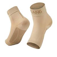 Plantar Fasciitis Socks, 20-30 mmHg Foot Compression Sleeve for Men Women, Compression Socks for Arch Support Ankle Brace, Better than Night Splint, Eases Swelling & Heel Spurs, Pain Relief, Beige XXL
