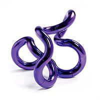 Tangle Jr. Metallic Fidget Sensory Toy Twist, Shape, Good Hand Eye Coordination Toy (Purple)