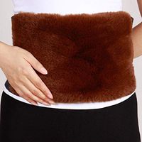 Thick Warm Warm Cashmere Waist Adhesive Lumbar Support with Rheumatic Low Back Pain to Keep Warm Abdominal Stomach Kidney Warmer Belt Winter,Brown,M