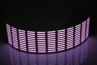 Koolertron Sound music Activated Car Stickers Equalizer Glow Pink Light for cars 700mm x 160mm