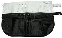 EMI 2 Piece Apron Set # L-Wx2-2 White Large Nylon Medical Nurse Organizer Belt Apron Set