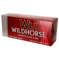 Wildhorse Cigarette Filter Tubes - Red - King Size