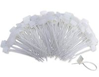 Nylon Marker Cable Ties, 250pcs 6 Inch Self-Locking Cord Tags Marker Label with Write on Cable Tag, Ethernet Wire Zip Ties Power Marking Label