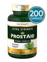 Extra Strength Prostate Supplement for Men | 200 Capsules | Prostaid Herbal Complex | Non-GMO, Gluten Free | by Horbaach