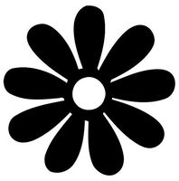 Groovy Daisy Flower - Sticker Graphic - Auto, Wall, Laptop, Cell, Truck Sticker for Windows, Cars, Trucks