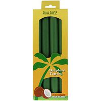 Aloha Bay Taper Candle 9In Green 4 Pk