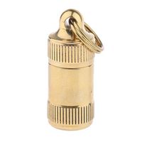 Prettyia Outdoor Container Pill Box Case Seal Bottle Tablet Holder Emergency Storage w/Key Ring - S