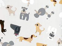NW Printed Cello Roll - 30in. X 100 Feet Per Roll - Fancy Dogs Design - 1 Roll