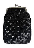 2 Diamond Shine Leatherette Cigarette with Pouch in the Front (For Kings and 100's) (Black)
