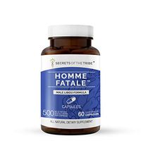 Secrets Of The Tribe - Homme Fatale, Male Libido Formula, Herbal Supplement Blend (60 Capsules)