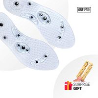 Lifeinsole Magnetic Reflexology Medical Pain Relief Washable Foot Massage Insoles Fits All Like Mindinsole (Men)
