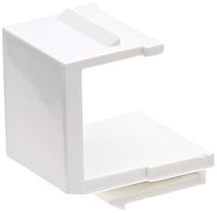 Black Point Products BT-205 White Cat-5 Blank Keystone Cover, White