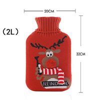 avadfvczvfv Hot Water Bottle Hot Water Bottle Christmas Children hot Water Bottle Hot Water Bottle PVC Hot Water Bottle explosion-prooff2l-christmas-C