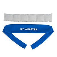 Blue Ice Wraptor Bandana, Keep Your Neck, Head, and Joints Cool, One Size Fits All, Fits Ice Packs up to 2.5” x 15”, Includes 1 ThemaFreeze Insert (6 x 1 Cell: 2.5" x 15")