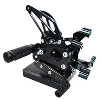 Frames & Fittings CNC Piede Del Motociclo Pioli Resto Pedali Pedane Posteriore for Ducati 1199 Panigale 1199 s Panigale 2012 2013 2014 - (Color: Black)