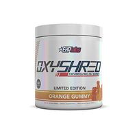 EHPlabs OxyShred Thermogenic Fat Burner Boost Metabolism, Low Stimulant, Destroy Stubborn Fat Cells (Orange Gummy)