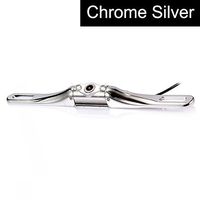 Car Backup Camera - Durable Metal Chrome Silver LED Night Vision License Plate Mount Style - Easy Installation, Waterproof, High-Definition