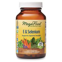 MegaFood, E & Selenium, Supports Optimal Health, Antioxidant Supplement, Gluten Free, Vegan, 60 Tablets (60 Servings)