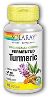 Solaray Organically Grown Fermented, Turmeric Root, White, 100 Count