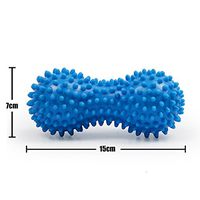 1PC Massage Peanut Massage Ball for Tight Yoga Fitness Spiky Massage Balls Deep Tissue Massager Tool (Blue)