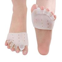 Toe Separators, Gel Toe Sleeve Metatarsal Bunion Pads for Hammer Toe Straightener, Crooked Toe Stretchers and Alignment, Bunion Pain Relief, Hallux Valgus Corrector, Overlapping Toes Spacers
