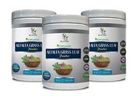 Organic Immunity Booster - Alfalfa Grass Leaf Organic Powder - Digestive Powder - 3 Cans 24 OZ (168 Servings)