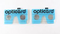 Opticard Magnifying Reading Card- +2.50 Magnification (Blue)