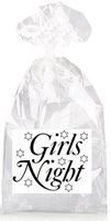 Girls Night with Stars Party Favor Bags with Ties - 12pack