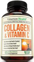 Collagen Peptides and Vitamin C Supplement. Healthy Aging Formula. Supports Healthy Skin, Hair, Strong Joints, Bones, Nails. Hydrolyzed Protein for Women, Men. Strengthen Immune System. (60)