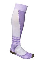 Total Vein Systems BOOST Team Sport 15-20 mmHg Athletic Compression Therapy Socks, 1 pair, White / Purple, Size A